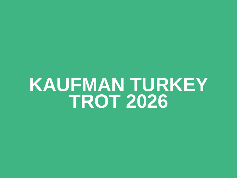 Kaufman Turkey Trot 2026 Logo
