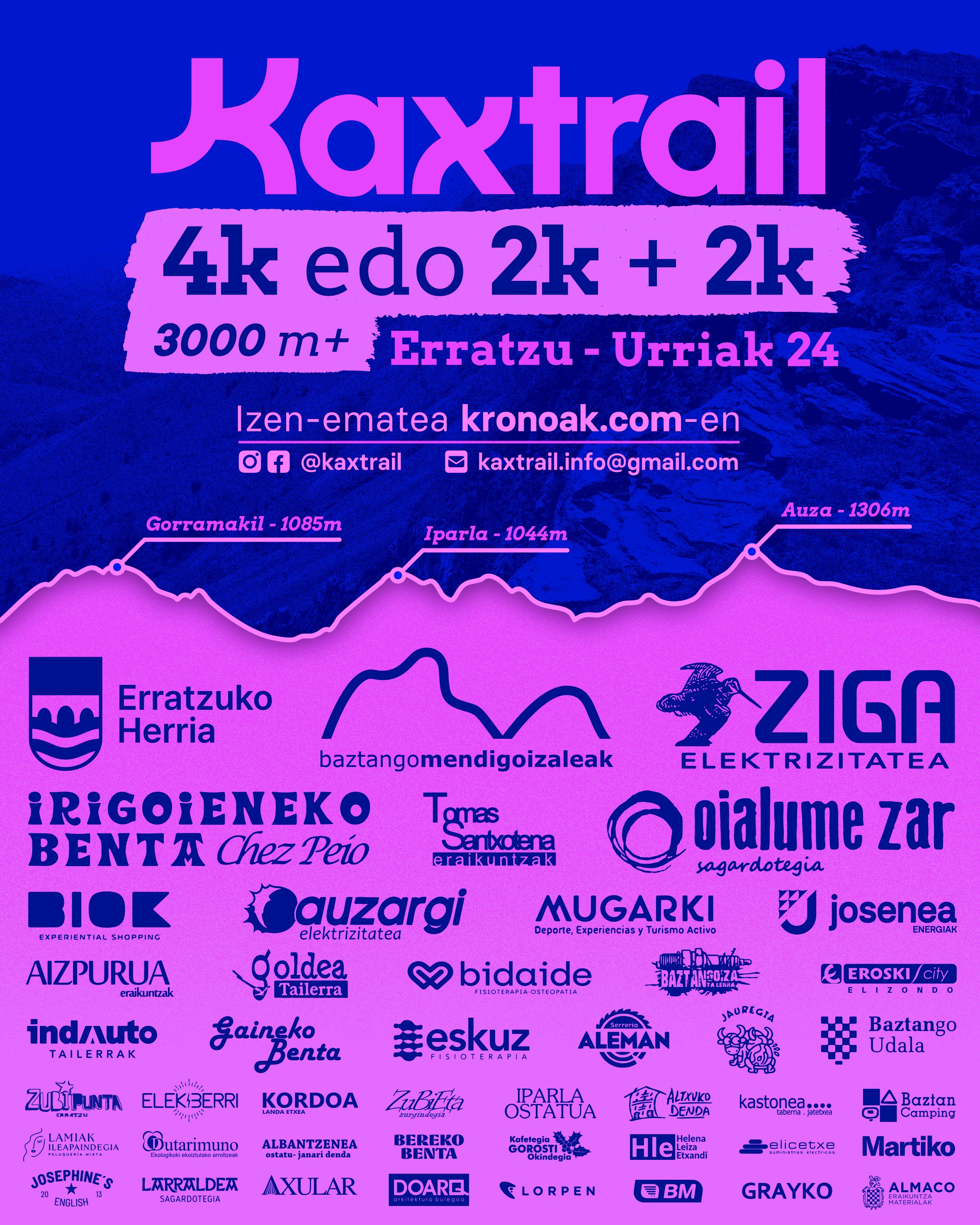 Kaxtrail Mendi Lasterketa Logo