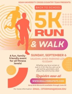Kean University: Back To School 5K Logo