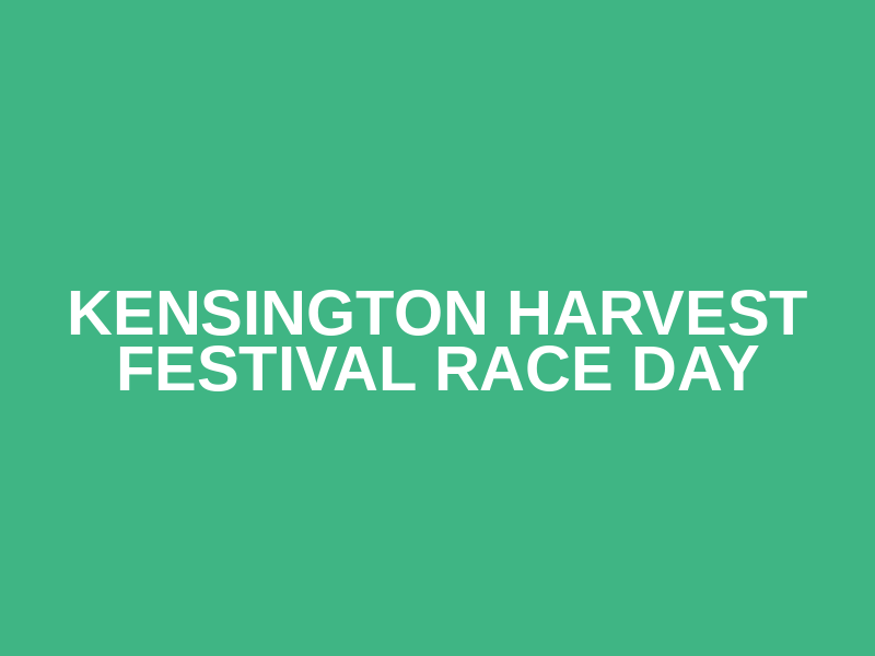 Kensington Harvest Festival Race Day Logo