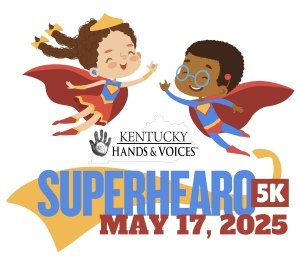 Kentucky Hands & Voices SuperHEARo 5K Logo