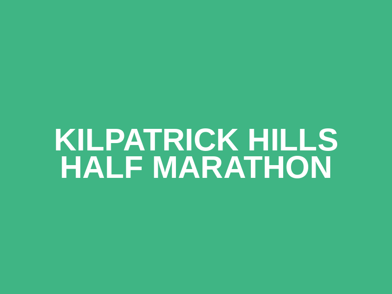 Kilpatrick Hills Half Marathon Logo