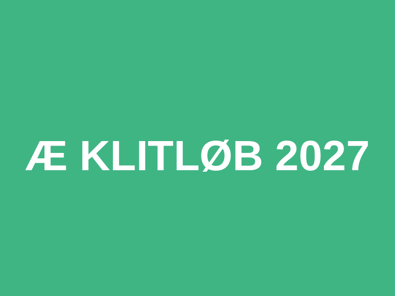 Æ Klitløb 2027