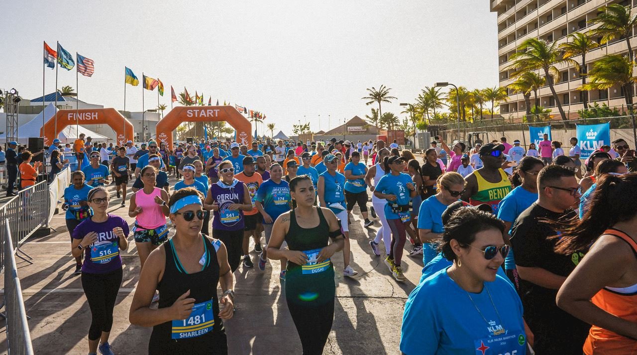 KLM Aruba Marathon Logo