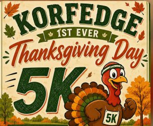 KORFEDGE Thanksgiving Day 5K Logo
