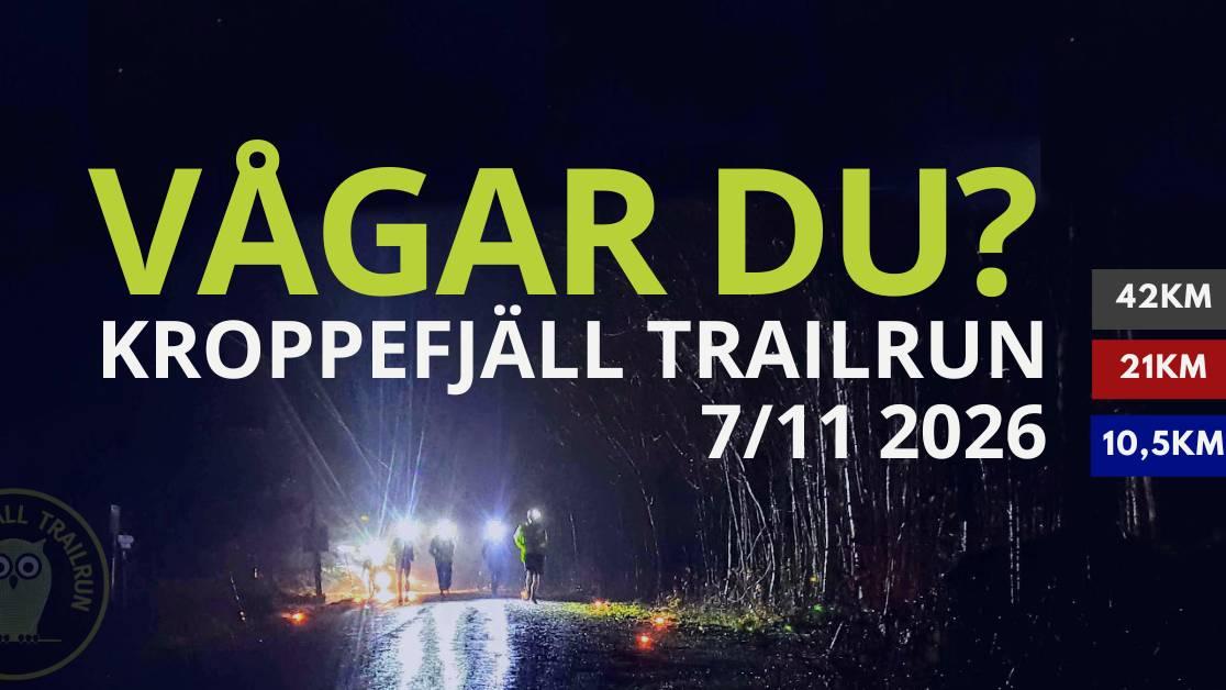 Kroppefjäll Trailrun 2026 Logo