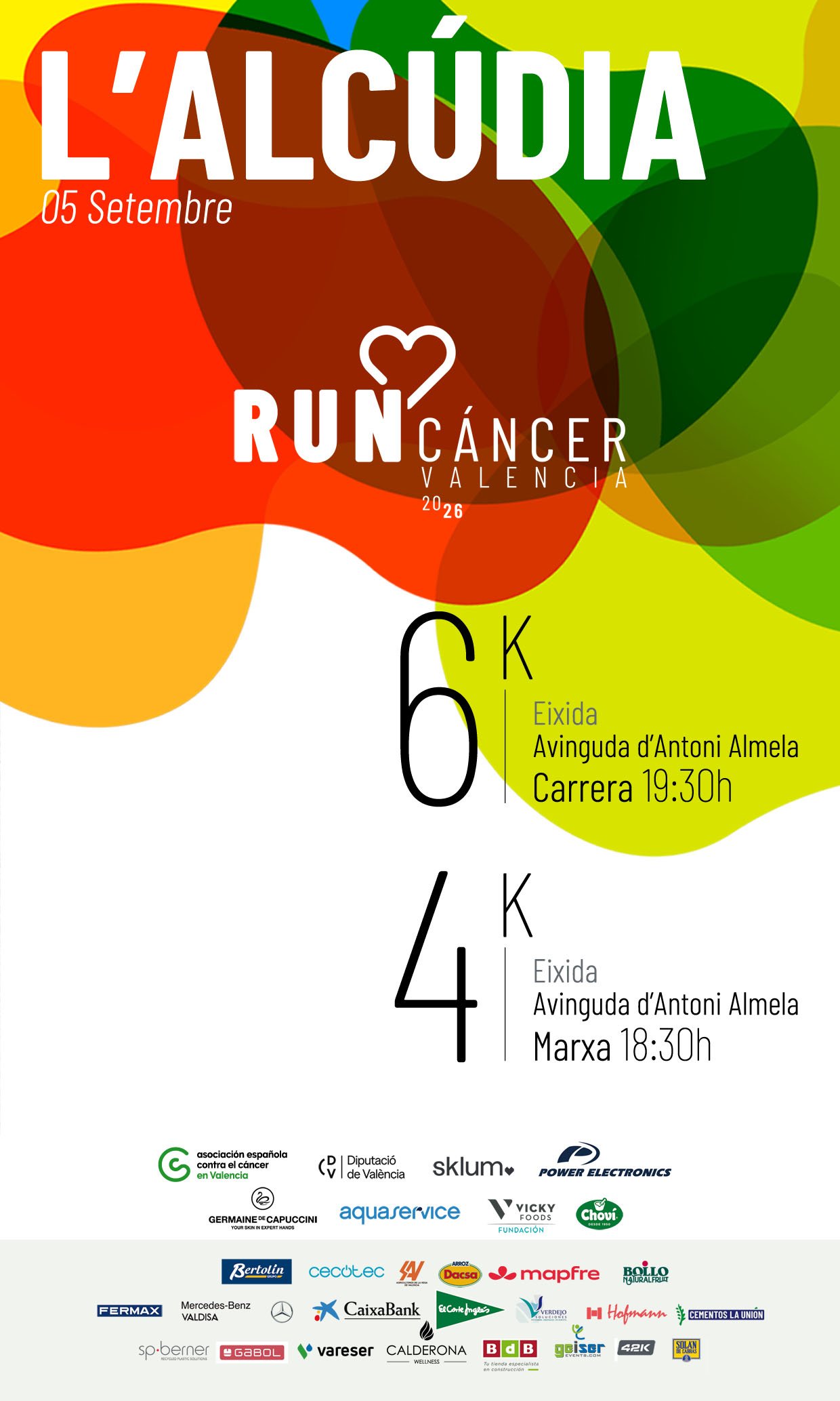 L´ Alcúdia Contra el Cáncer 2026 Logo