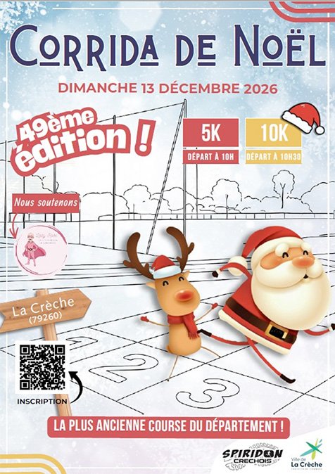 LA CORRIDA DE NOËL – LA CRÈCHE (79) Logo