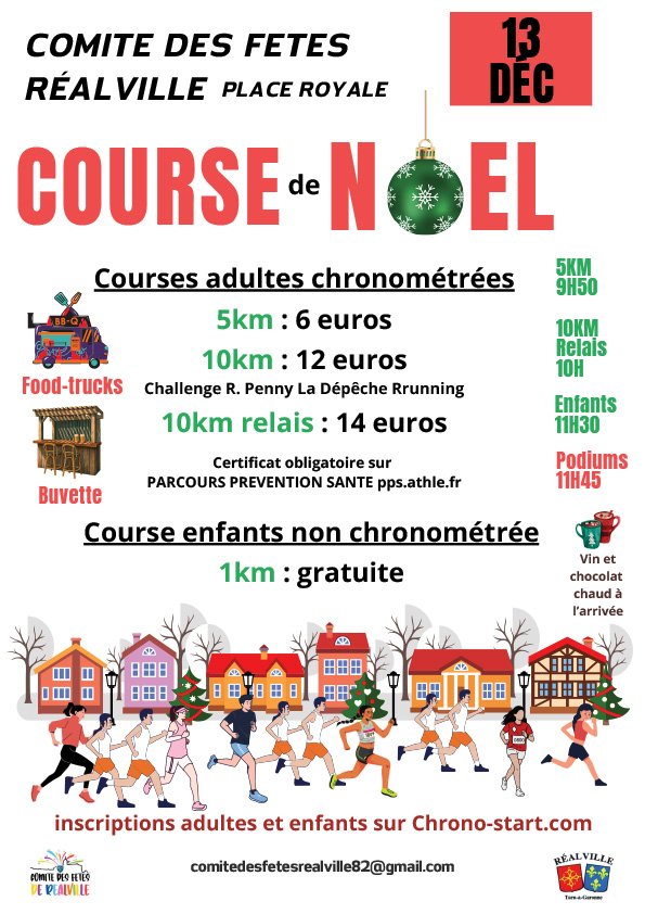 LA COURSE DE NOËL DE RÉALVILLE Logo