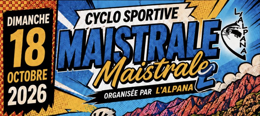 LA CYCLOSPORTIVE «A MAISTRALE 2026» Logo