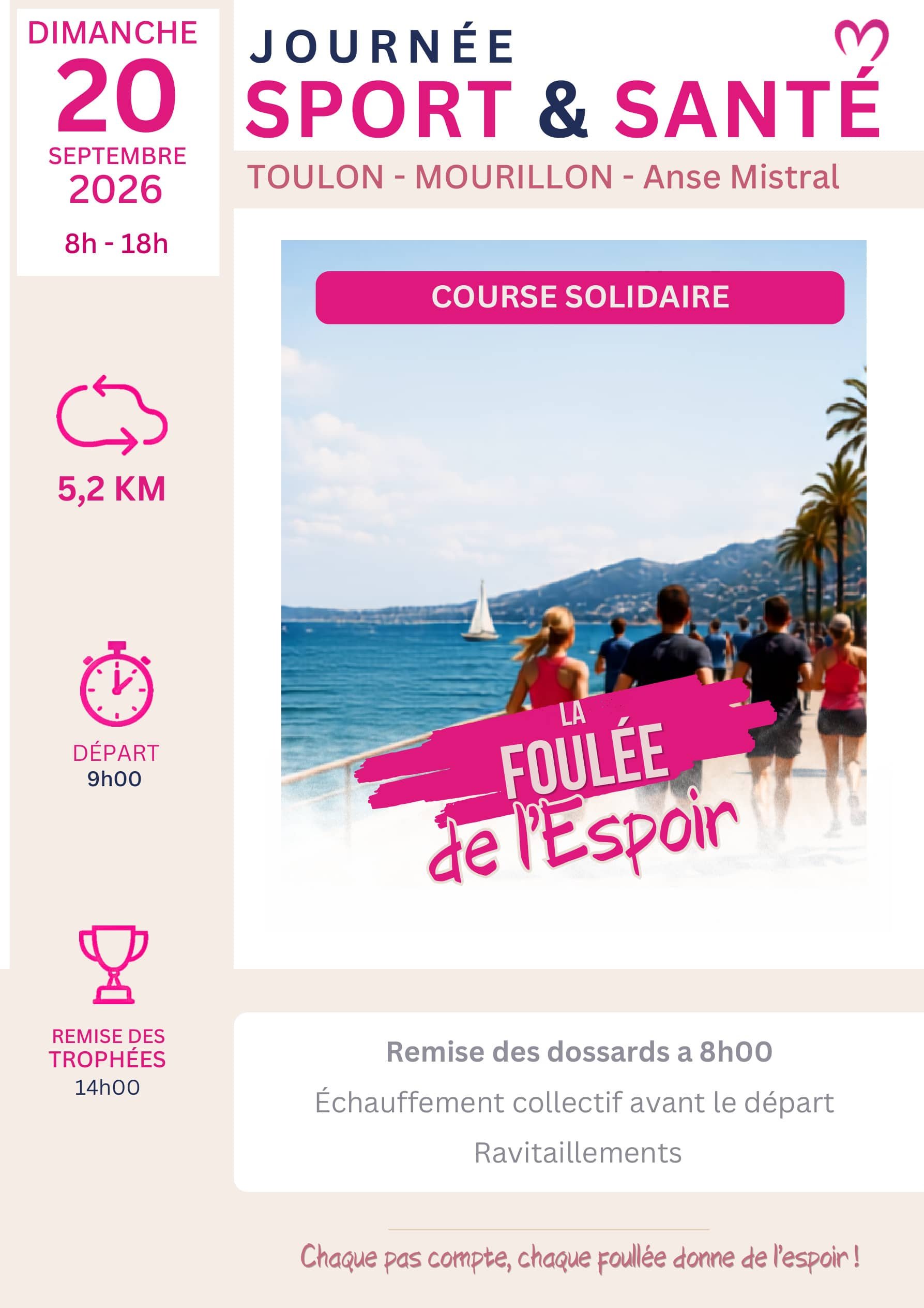 La Foulée de l'Espoir-Le Mourillon Toulon