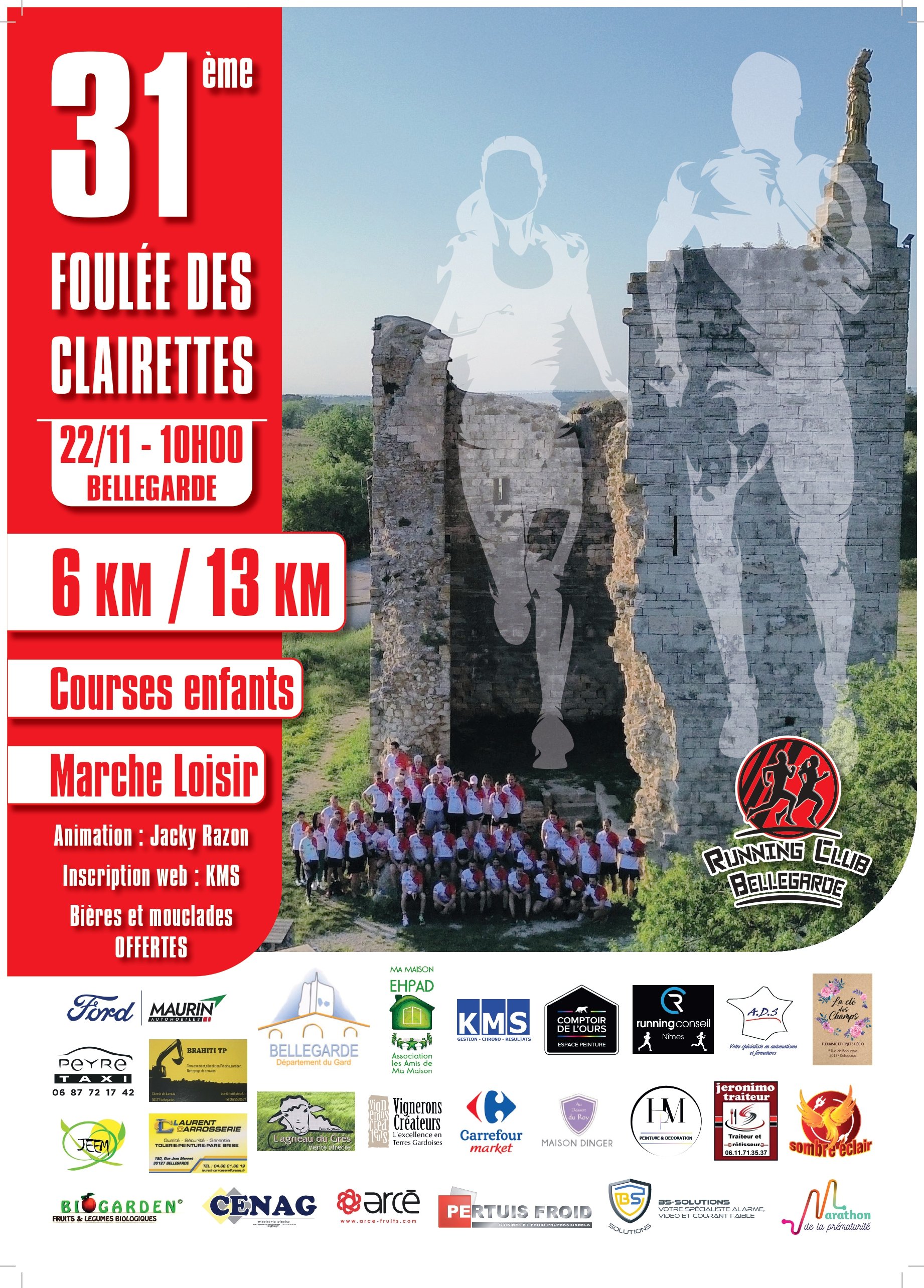LA FOULEE DES CLAIRETTES Logo