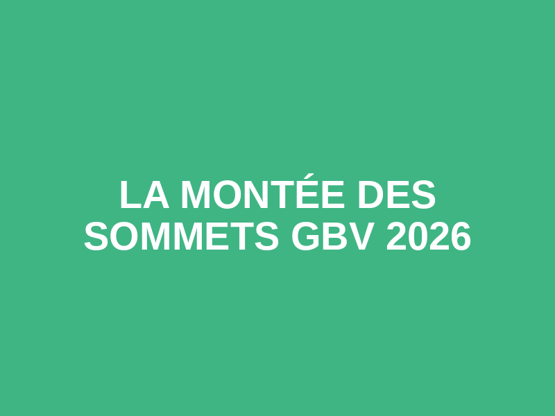 La Montée des Sommets GBV 2026 Logo