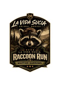 La Vida Sucia Animal Series: Raccoon Run 5K • 10K • Kids Run Logo