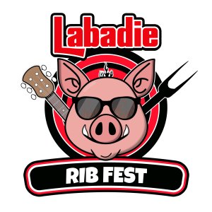Labadie Ribfest 5K run/ walk Logo