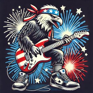 Lake Area Runners 4 for the Fourth Logo