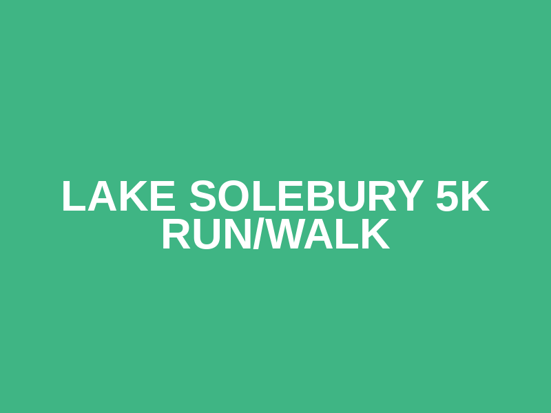 Lake Solebury 5k Run/Walk Logo