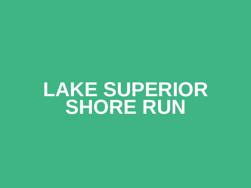 Lake Superior Shore Run Logo