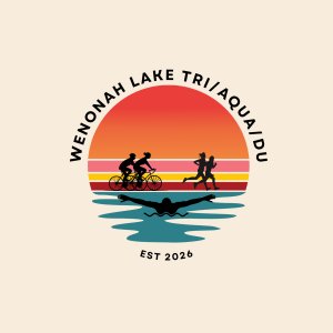 Lake Wenonah Tri/Aqua/Du Logo