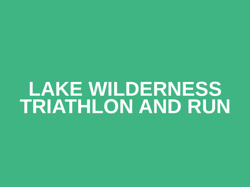 Lake Wilderness Triathlon and Run Logo
