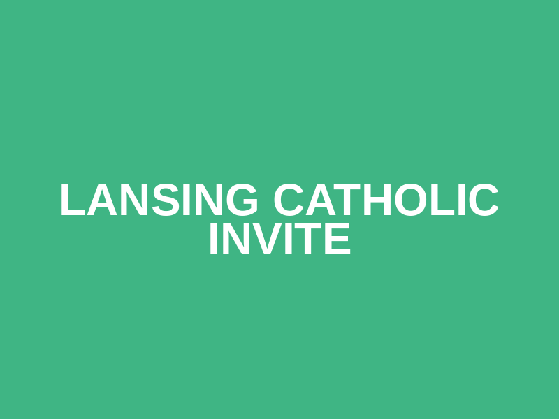 Lansing Catholic Invite Logo
