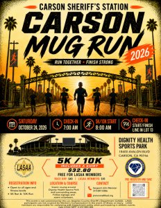 LASAA Mug Run - LASD Carson Station