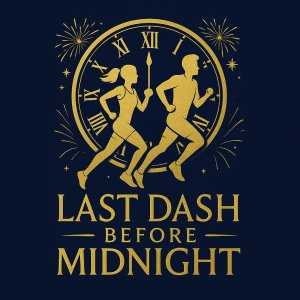 Last Dash Before Midnight 5K, 10K, & Half Marathon Logo