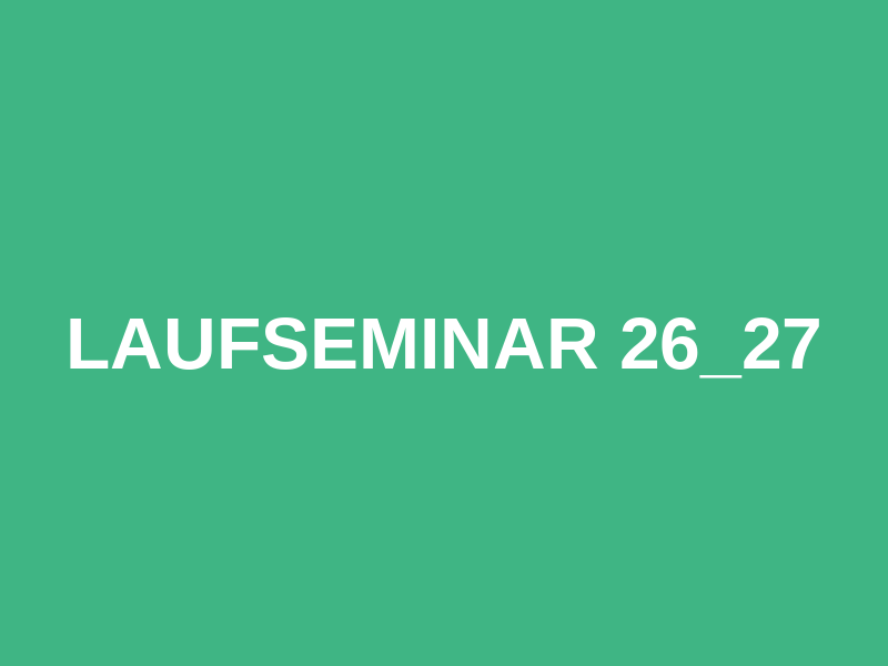 Laufseminar 26_27 Logo