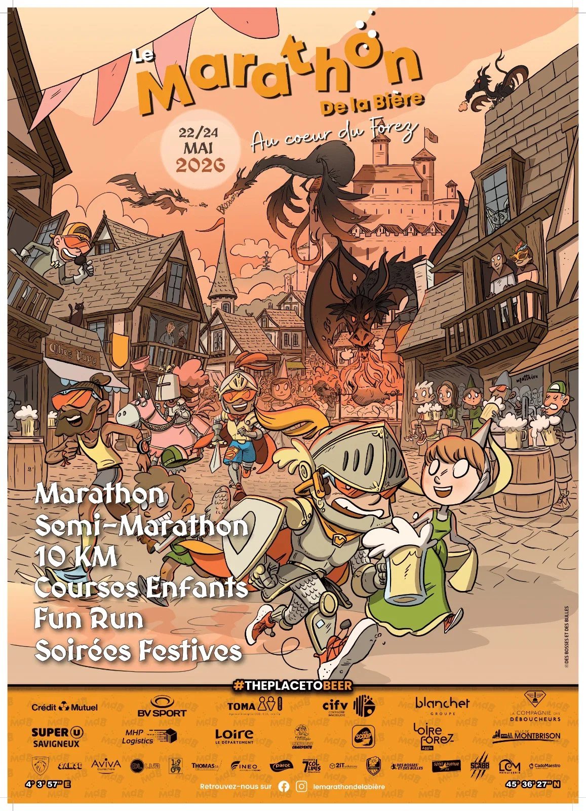 Le Marathon de la Bière au cœur du Forez 2027 Logo
