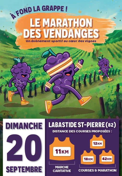LE MARATHON DES VENDANGES Logo