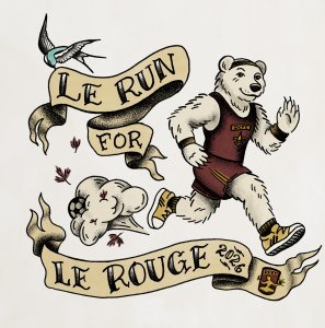 Le Run for Le Rouge 2026 Logo