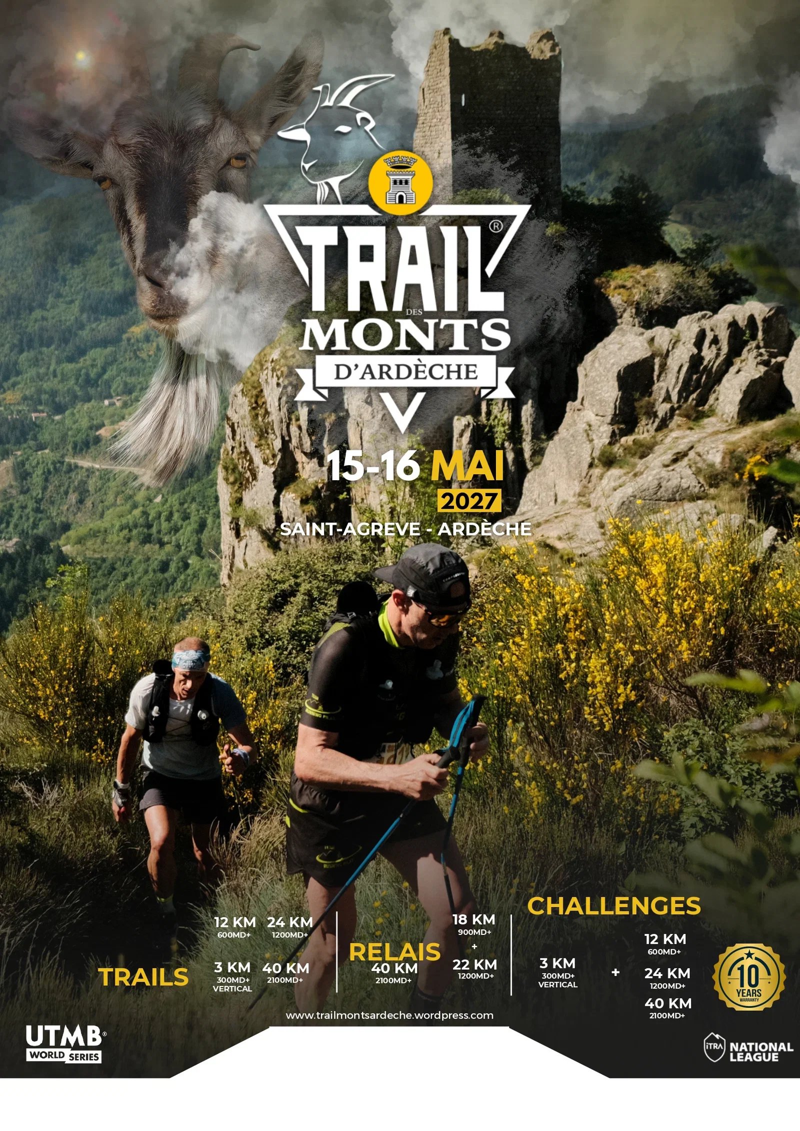 LE TRAIL DES MONTS D'ARDÈCHE 2027 Logo