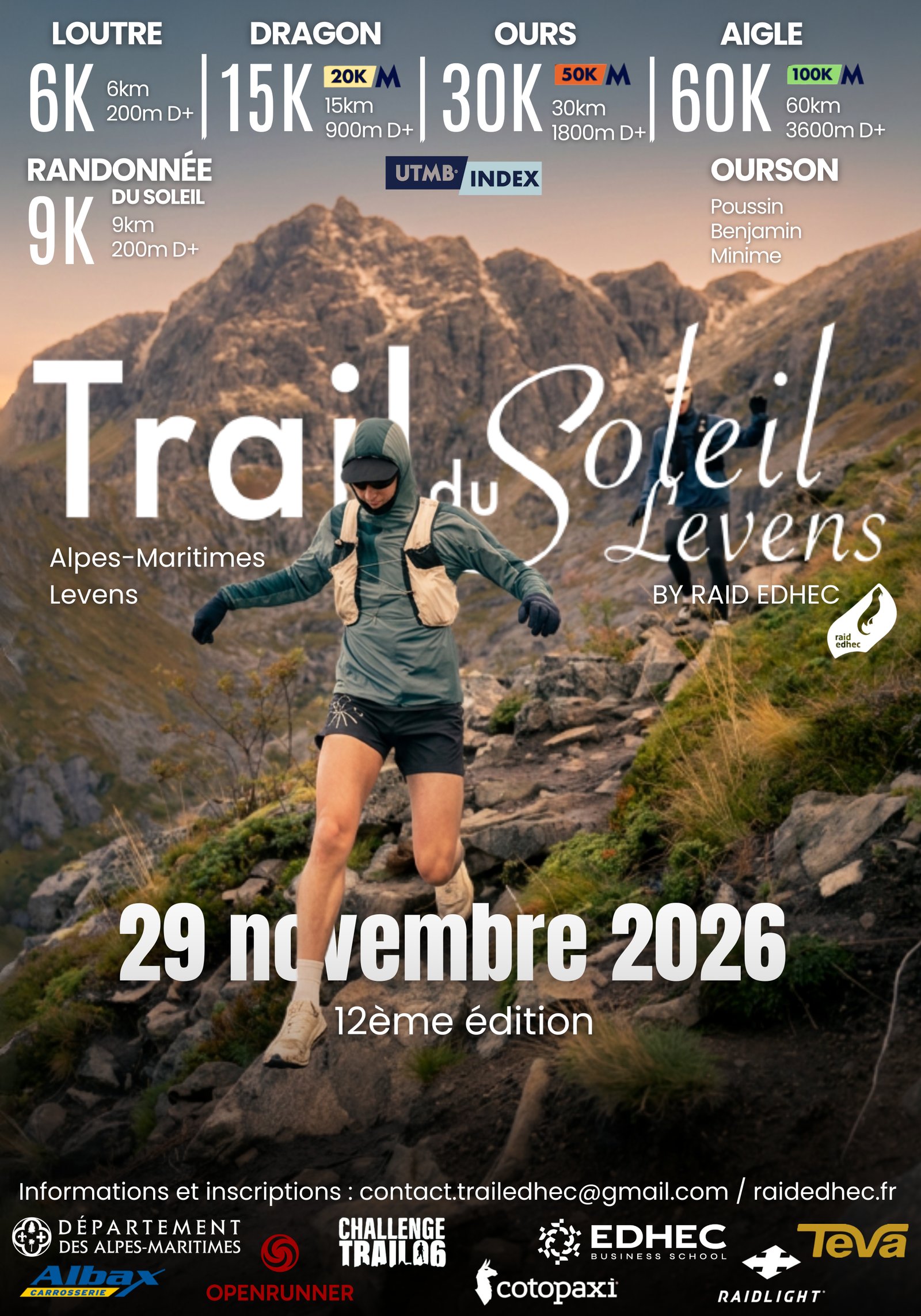 Le Trail du Soleil Levens Logo