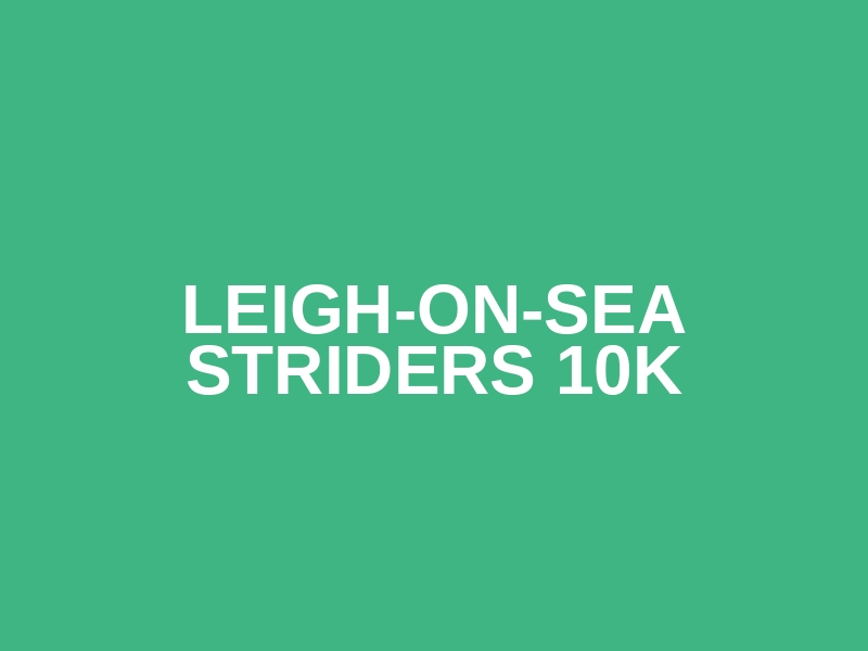 Leigh-on-Sea Striders 10k Logo