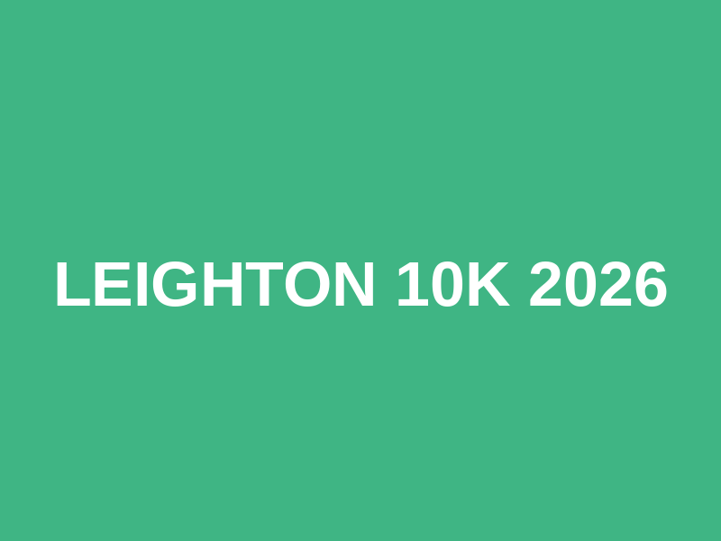 Leighton 10K 2026