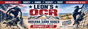 Leon's Heroes Obstacle Course Race - Indiana Dunes National Park Logo
