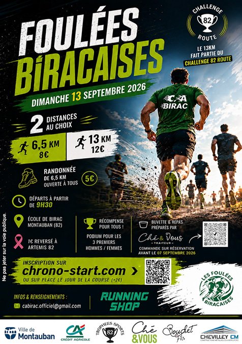 LES FOULÉES BIRACAISES Logo
