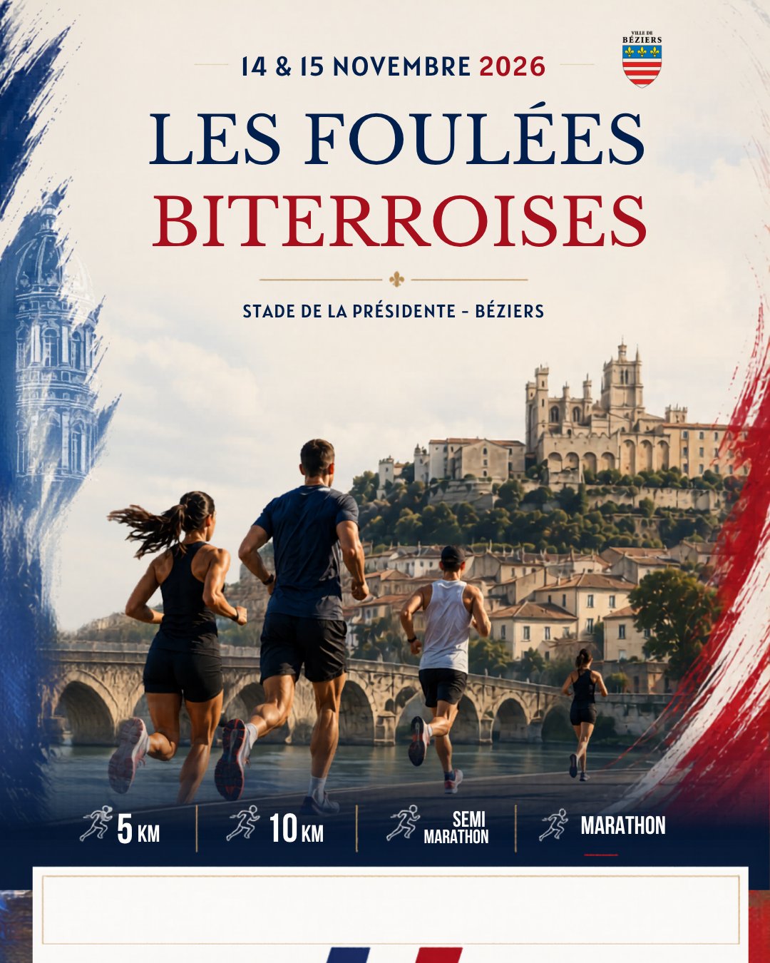 Les Foulées Biterroises Logo
