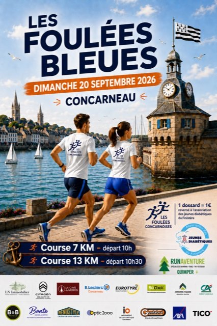 Les Foulées Bleues 2027 Logo