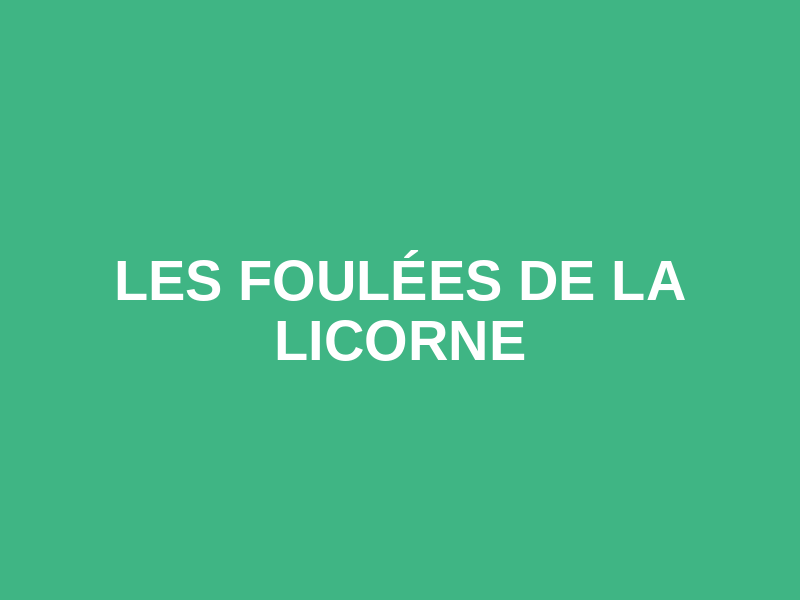Les foulées de la licorne Logo