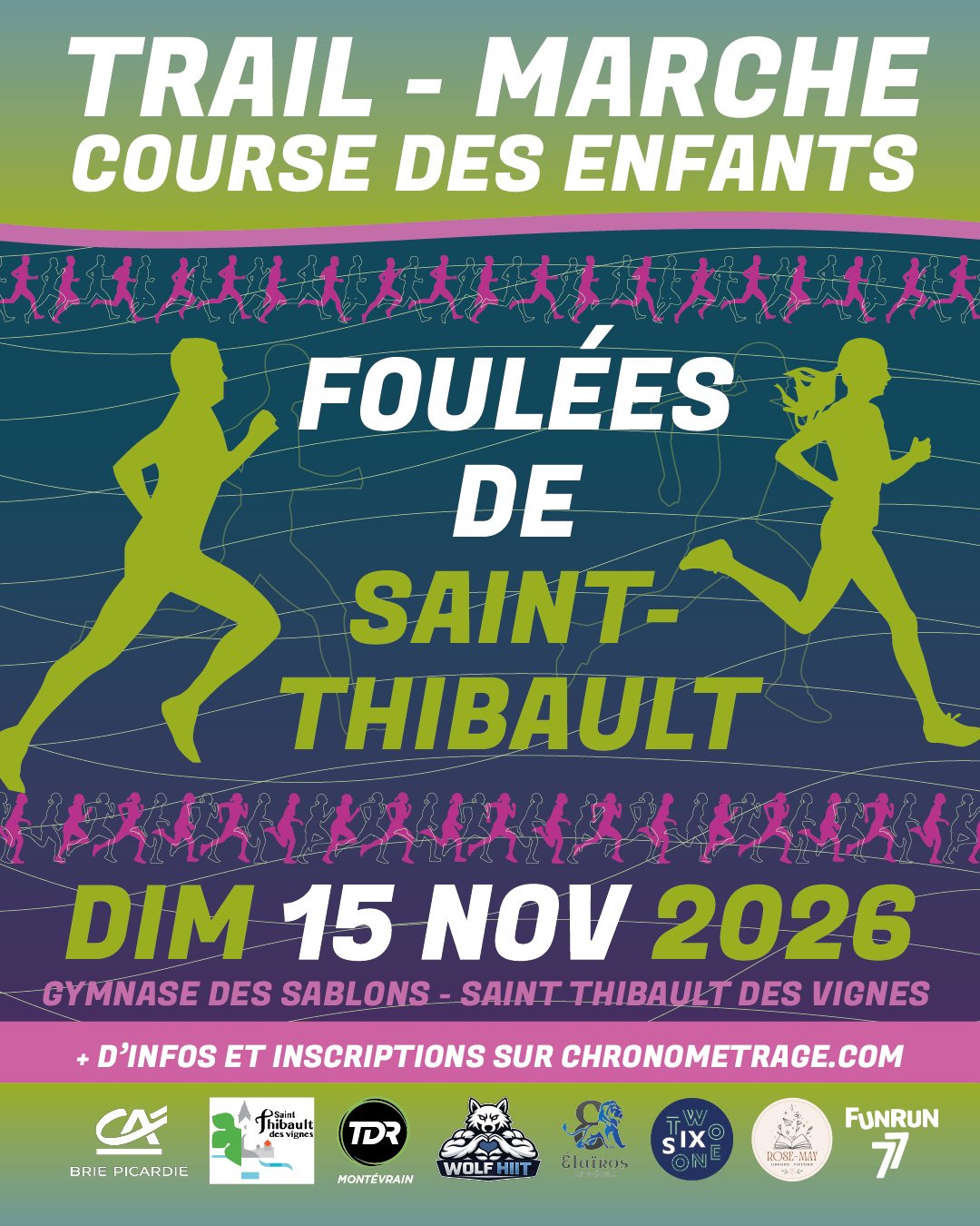 Les foulées de Saint-Thibault-des-vignes 2026 Logo
