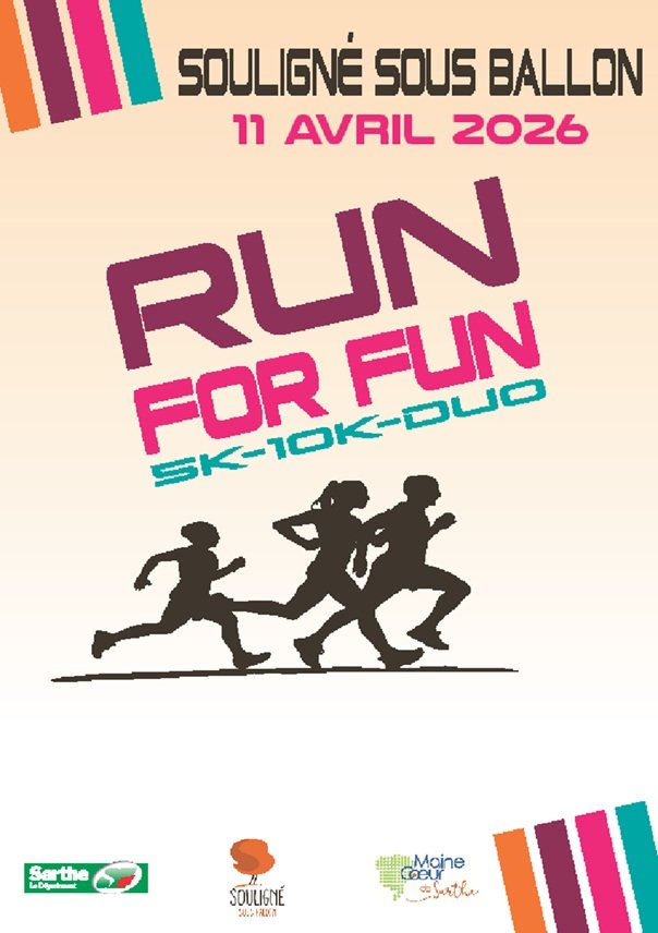 Les foulées des portes du maine - Run for fun Logo