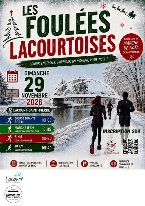 LES FOULÉES LACOURTOISES Logo