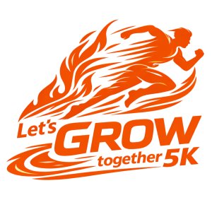 Let's Grow Together 5K - Powered by CRECE Logo