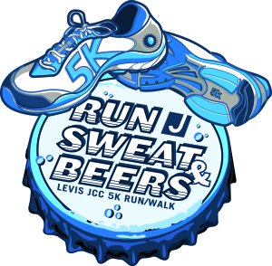 Levis JCC Run, Sweat & Beers 5k Logo