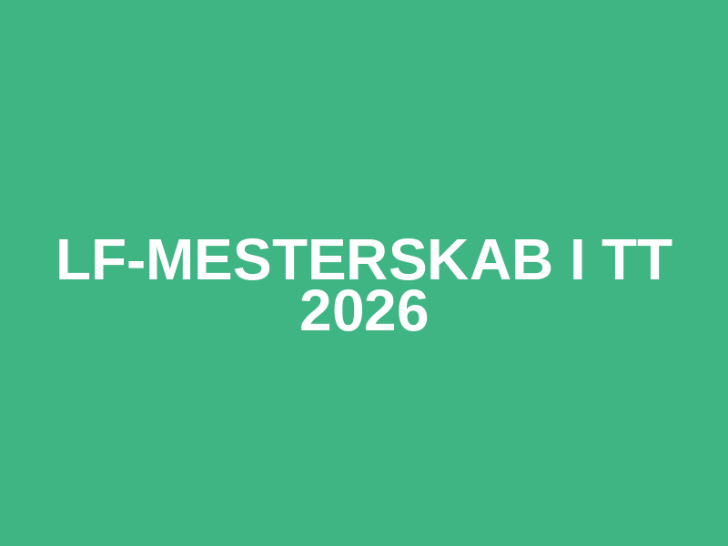LF-mesterskab i TT 2026 Logo