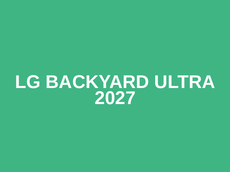 LG BACKYARD ULTRA  2027 Logo