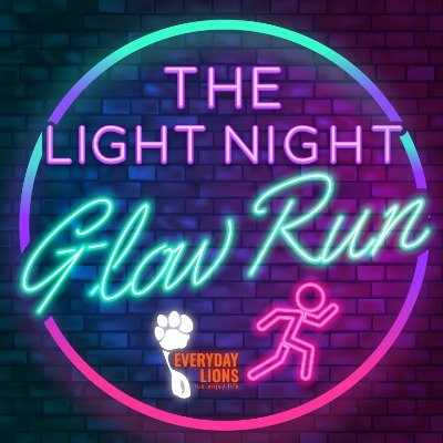 Light Night Glow Run & walk supported by St Lukes Logo