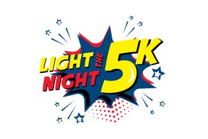 Light the Night 5K: Superhero Walk/Run Grayson County Edition Logo
