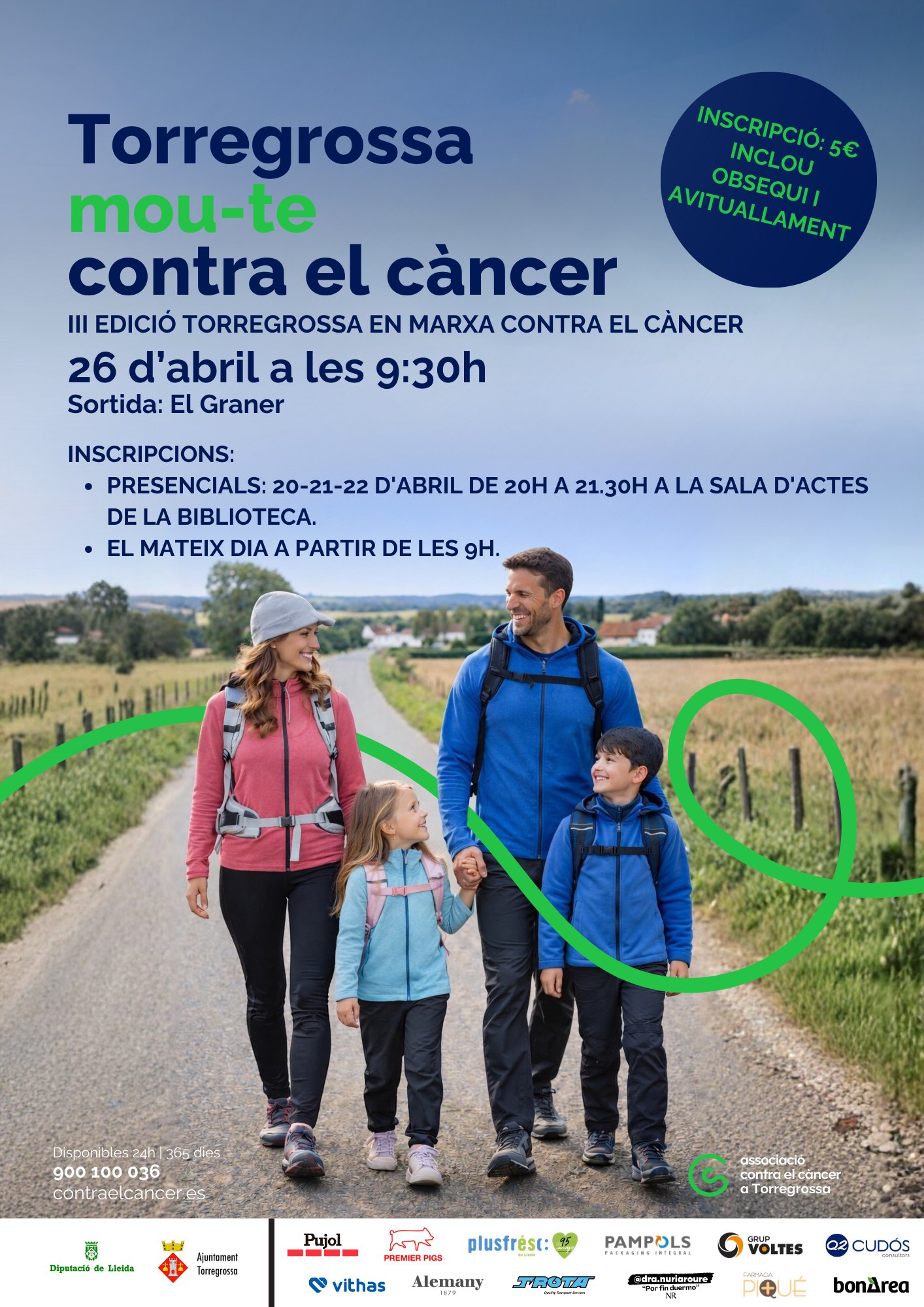 Linyola Mou-te Contra el Càncer Logo